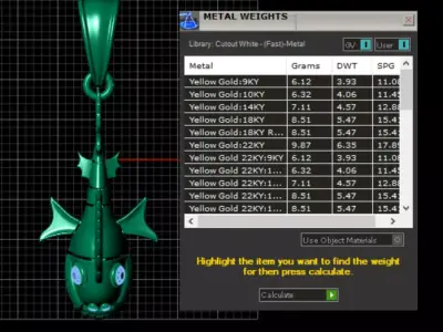 Fish Gold Pendent 3D print model