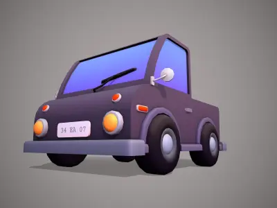 Car Stylized Low-poly 3D model