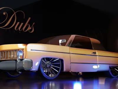 Custom Lowrider Model Low-poly 3D model