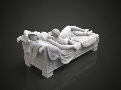 Juno with the Infant Hercules 3D print model