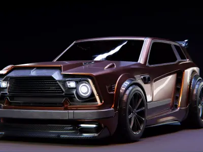 Fennec car model from Rocket League 3D model