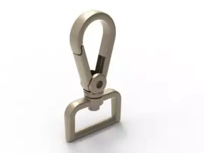 Luxury Metal Bag Hook  Premium Purse Carabiner  20mm 3D print model