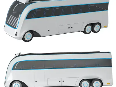 Futuristic Concept Bus 3D model