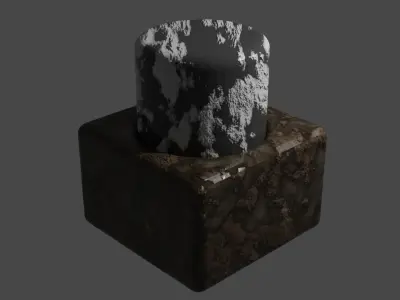 enebox marble bottle Free low-poly 3D model