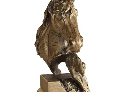 horse statue 4 3D model
