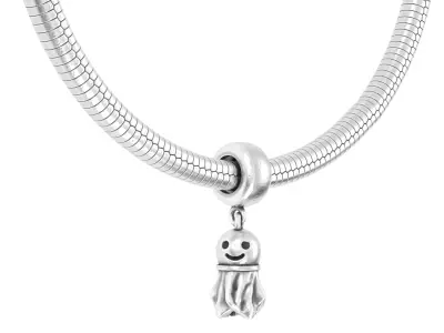 little ghost Charm 3D print model