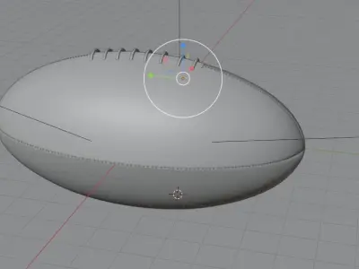 NFL football 3D 3D model