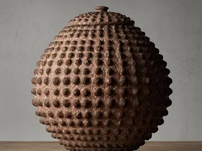 AFRICAN LOBI POT COLLECTION 3D model