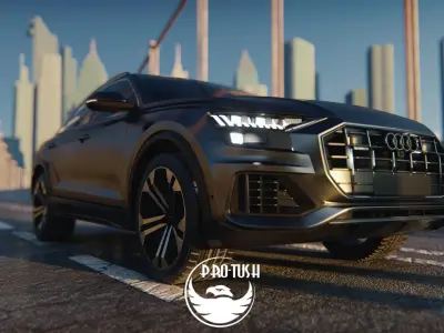 High Detailed Model of Audi Q8 2019 3D model
