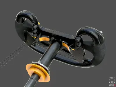 Race Steer Wheel Generic PBR GTLM Low-poly 3D model