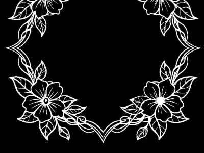 Flowers Frame 3D Print 3D print model