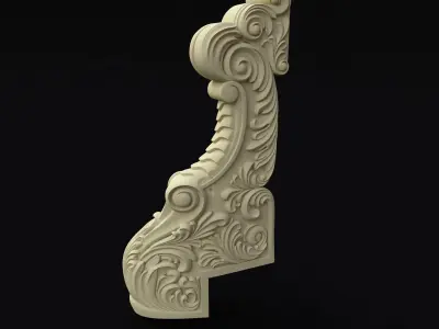 entry postfor stairs 3D model