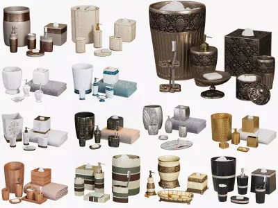 Bathroom Accessories Vol 01 3D model