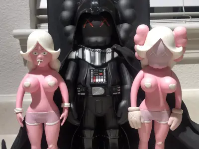 Kaws Darth Vader and Pink Twins for Print 3D print model