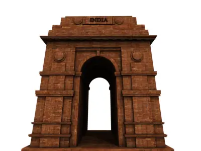 india gate 3d model 3D model