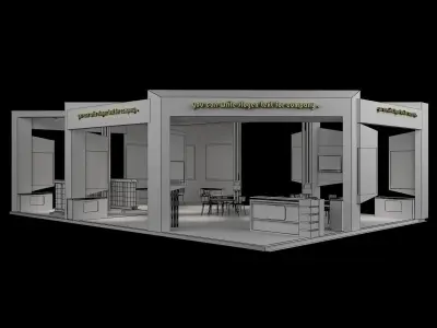 Booth Exhibition Stand a60 3D model