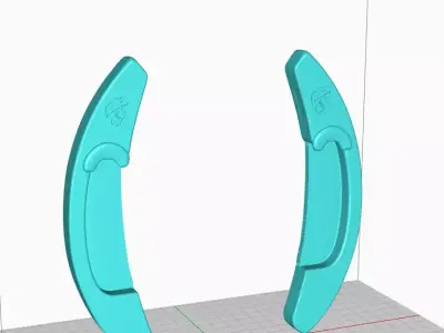 Paddle Shifters for Abarth 500 MTA 3D print model