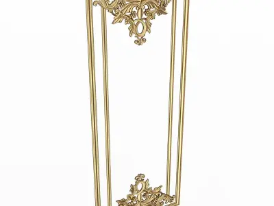 Boiserie Carved Decoration Panel 019 Low-poly 3D model