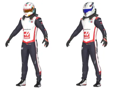 F1 Haas Suits  2024 3D model