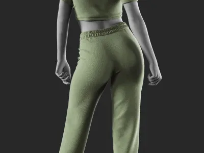 Girls Outfit 81 - Marvelous Designer 3D model