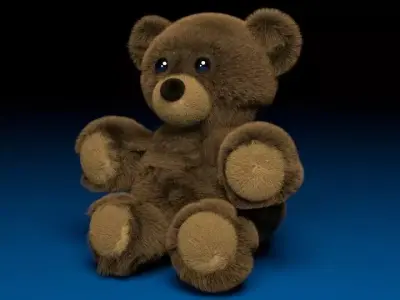 Brown Teddy Bear  Ourson 3Dmodel 3D model