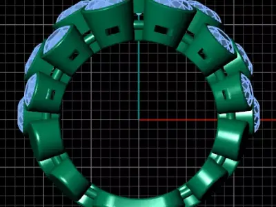 bazel setting round diamond jewelry ring  3D print model