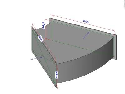 Adjustable Flanged Mechanical Equipment 3D model