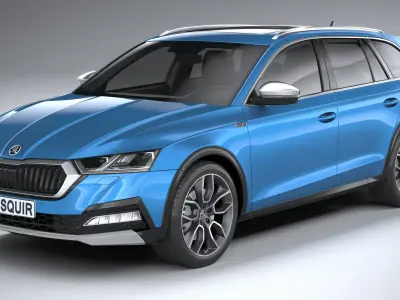 Skoda Octavia Scout 2020 3D model