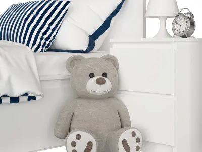 Universal children room Blue 3D model