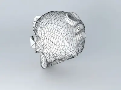 Robot skull Free 3D model