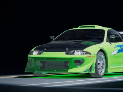 Mitsubishi Eclipse Fast and Furious 3D model