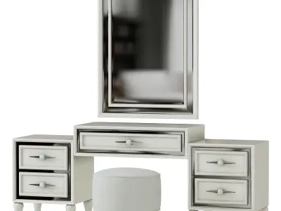 Queen Makeup Table by elve luxury 3D model