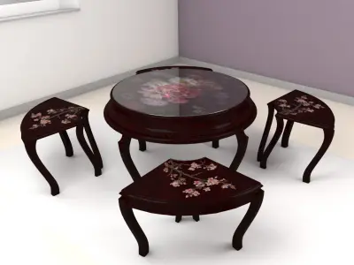 Decoration Round table  3D model