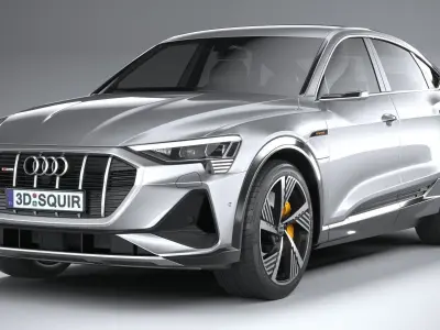 Audi E-Tron Sportback S-line 2021 3D model