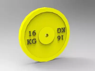 Bumper Plate 16 Kg 3D print model