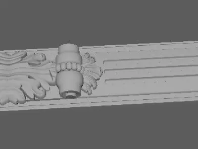 Central decor ornament for furniture 3D model 767
