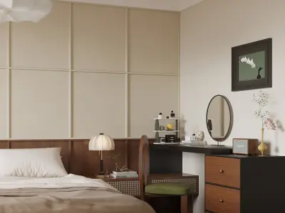       Bedroom interior 03 3D model