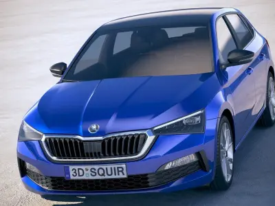 Skoda Scala 2019 3D model