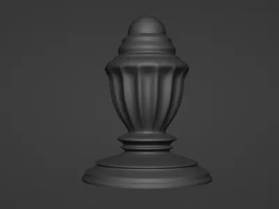 Planter finial 3D print model