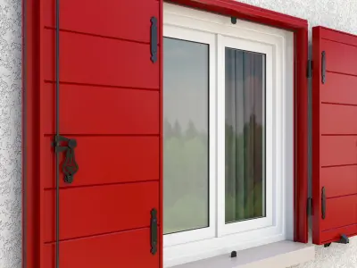 Exterior Aluminium Shutter 3D model V3 3D model 3D model