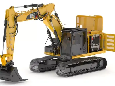 CAT 323 Tripple Arm 3D model
