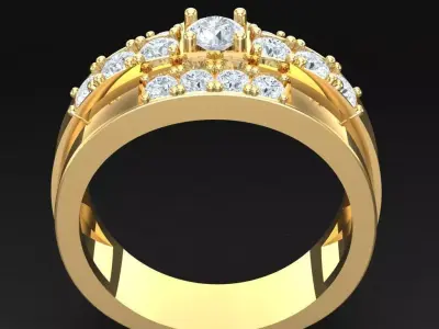 Luxury Men Rings Designs 4MR030 3D print model