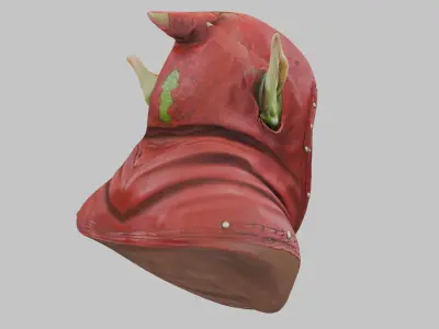 Goblin Alchemist Bust 3D Model Low-poly 3D model