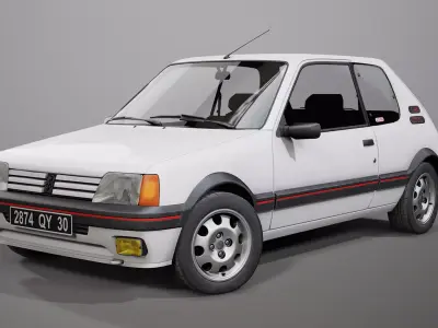 Peugeot 205 GTI  3D model