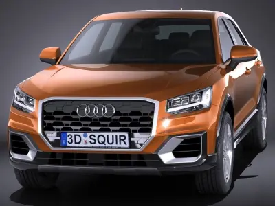 Audi Q2 2017 3D model
