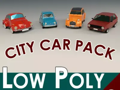Low Poly City Car Pack