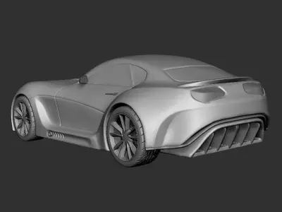 Concept Car 3D Model  3D print model