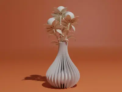 Skull Flower Vase 3D print model
