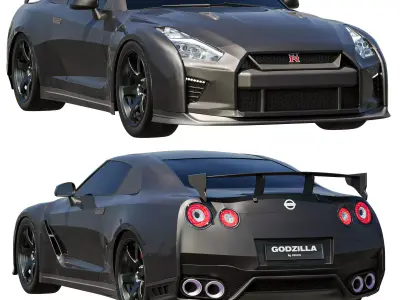 Nissan GTR R35 Godzilla 3D model