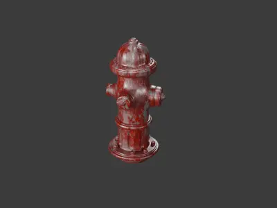hydrant  Low-poly 3D model